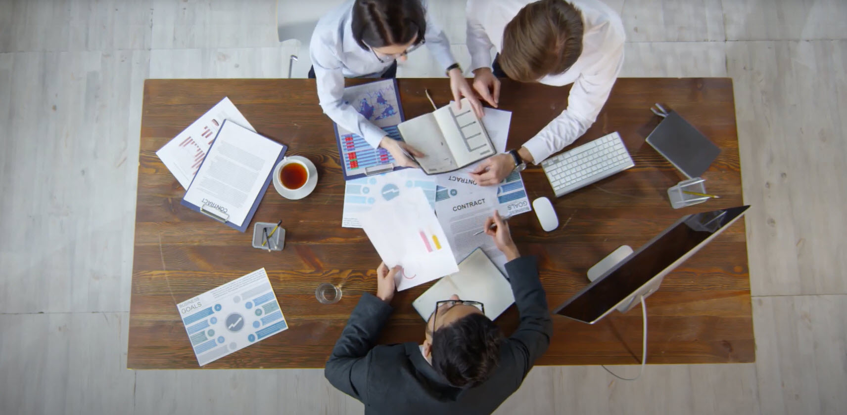Aerial Image of People Working